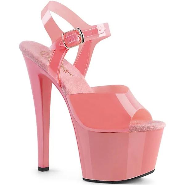 Pleaser SKY-308N Baby Pink (Jelly-Like) TPU/Baby Pink Size 12