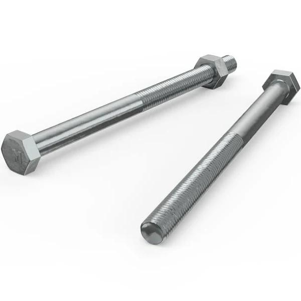 Zenith M10 x 150mm Zinc Plated Hex Head Bolts and Nuts