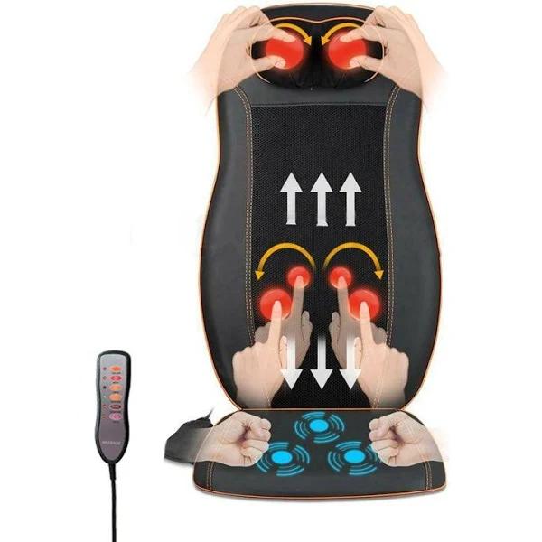 OZNALA Full Neck Back Seat Massager Cushion Chair Vibration Massage Pad Home Car Mat oz - Earn Everyday Rewards, AfterPay Available