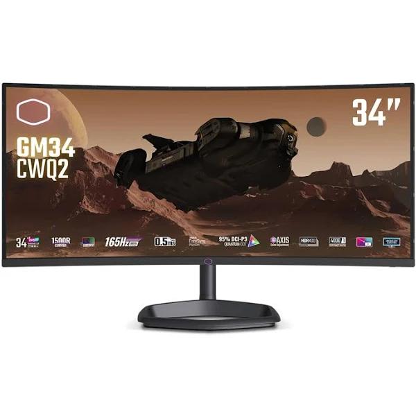 Cooler Master CMI-GM34-CWQ2 34" UWQHD 165Hz Curved Gaming Monitor