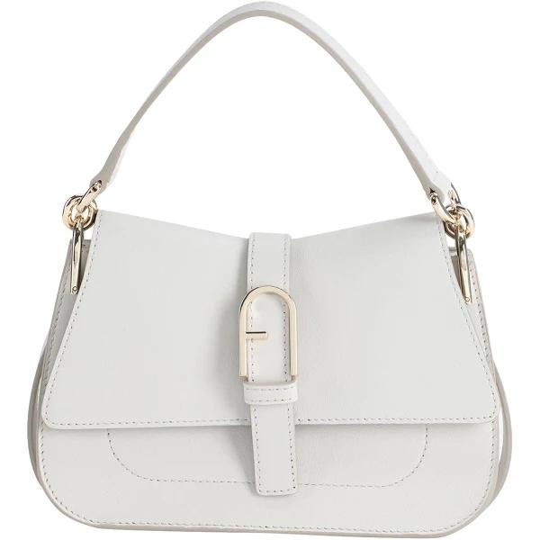 David Jones Furla Flow Mini Top Handle Bag in Marshmallow