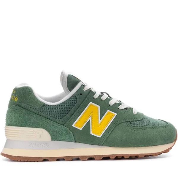 New Balance 574 Mallard Green Yellow (Women's)