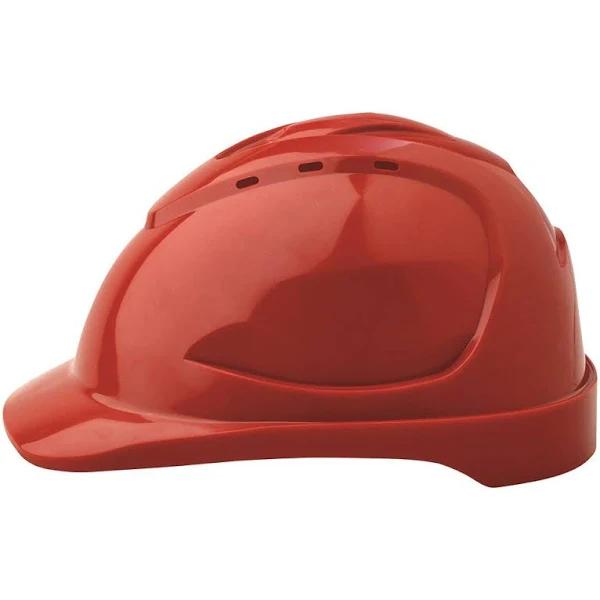 ProChoice V9 Hard Hat Vented Red / Pushlock Harness