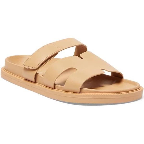 Ravella Guru Slide Sandal in Camel Smooth, Size 41 EU