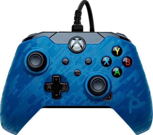 PDP Blue Camo Wired Xbox Series x Controller