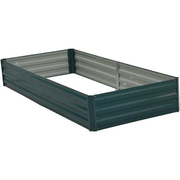 Wallaroo 210 x 90 x 30cm Galvanized Steel Garden Bed - Green