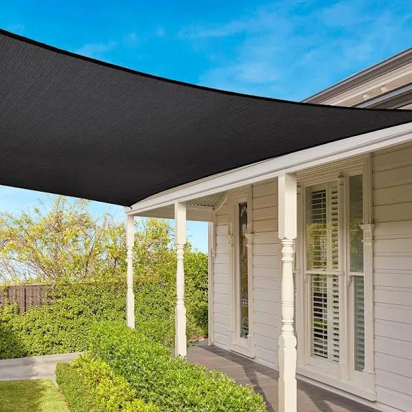 Coolaroo Everyday Square Shade Sail Graphite 3.6m