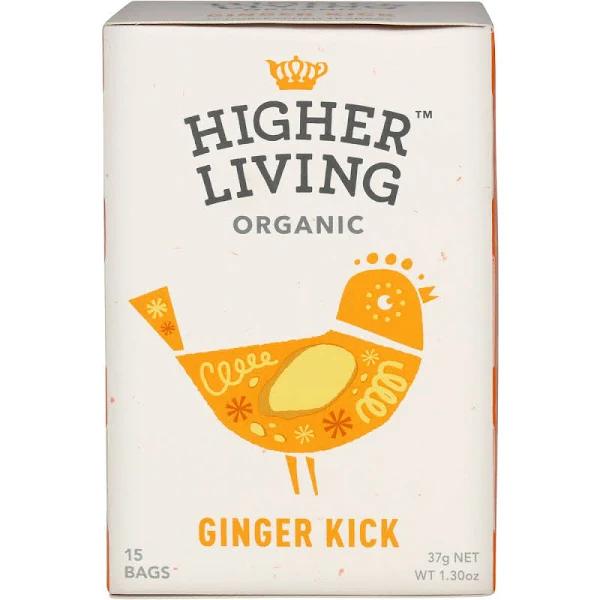 Higher Living Ginger Kick Organic Tea 15 Bags