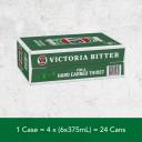 Victoria Bitter Beer 24 x 375ml Cans