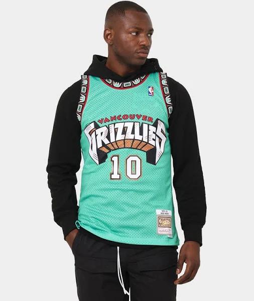 Mitchell & Ness - Mike Bibby 1998-99 Vancouver Grizzlies Road Swingman Jersey ( Teal / M )