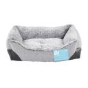 All Day Modern Luxe 2.0 Herringbone Dog Basket Grey Medium