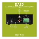 Dayton Audio DA30 Mini Stereo 1/2 Channel 15W Class-D Amplifier