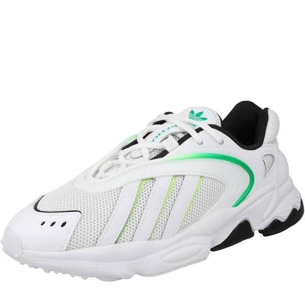 adidas-OZTRAL Shoes-Men-Cloud White / Core White / Green-M 7 / W 8