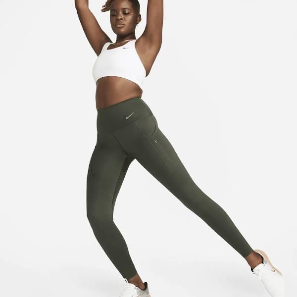 Nike Go Women's Firm-Support High-Waisted Full-length Leggings With Pockets - Green