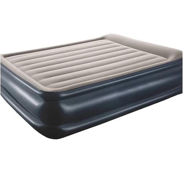 Queen Size Air Bed Inflatable Mattress Built-in Electric Pump Grey