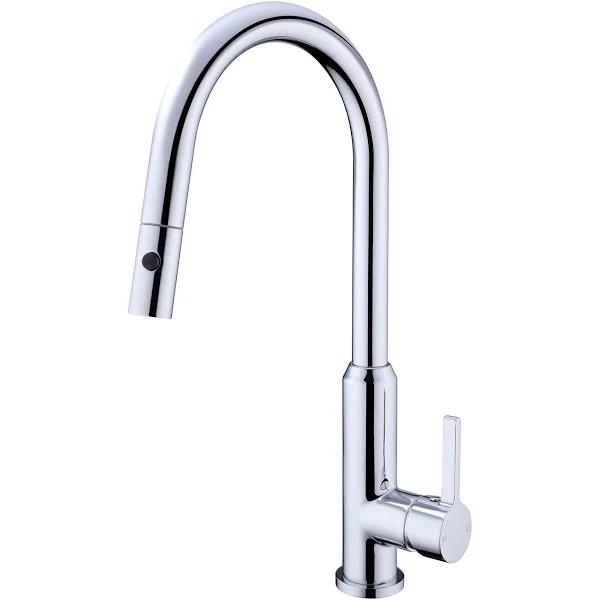 Nero Kitchen Pull Out Sink Mixer With Vegie Spray Function Chrome