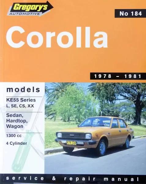 Toyota Corolla KE55 1978-1981 Repair Manual