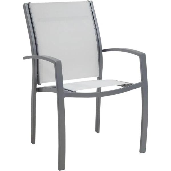 Hartman Aluminium Seaspray Dining Chair - Silver/Jasmine