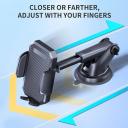 FBB Phone Mount For Car, [ Off-road Level Suction Cup Protection ] 3in1 Long Arm Suction Cup Holder Universal Cell Phone Holder Mount Dashboard