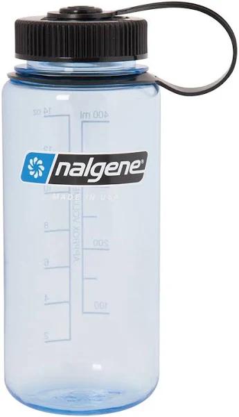 Nalgene Tritan Wide Mouth Water Bottle Tuxedo Blue/Black 16 oz.