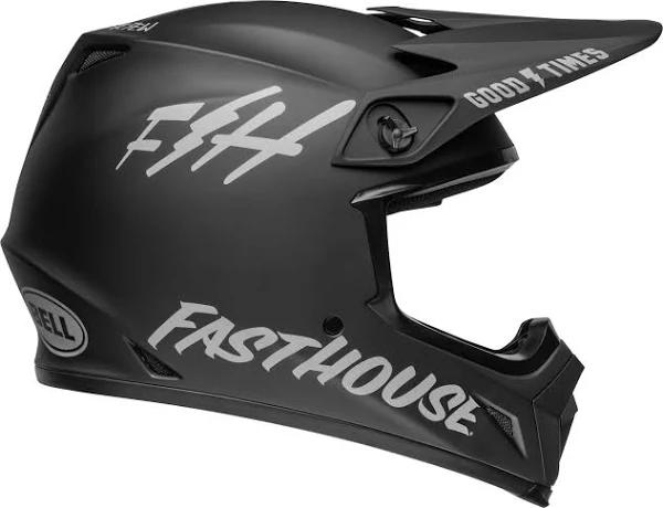 Bell MX-9 MIPS Fasthouse Helmet - Matte Black/Grey - LG