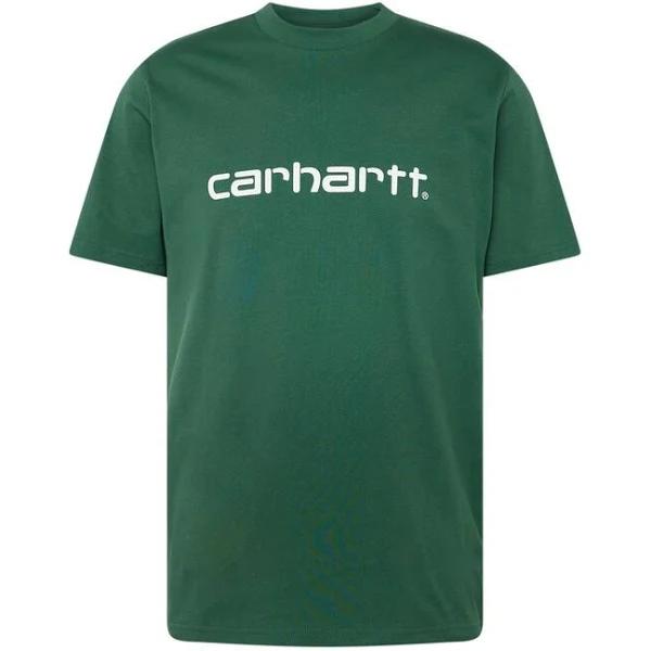 Carhartt WIP S/S Script T-Shirt - Treehouse / White - M - Men