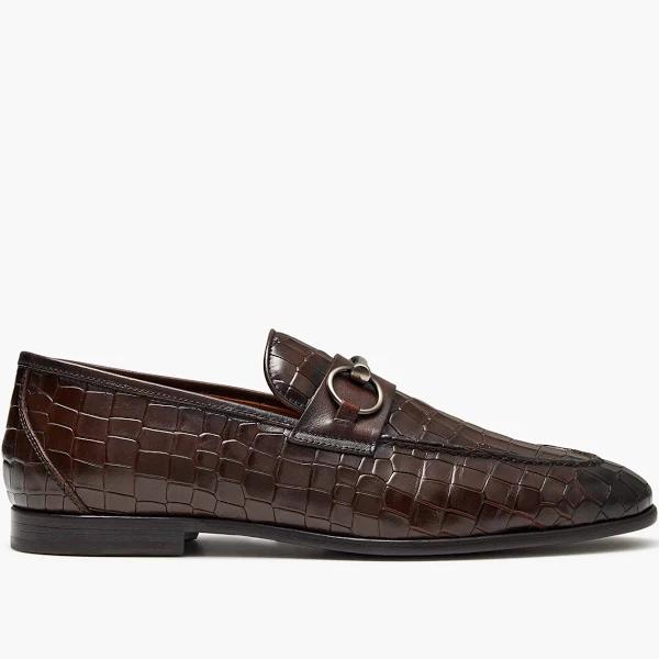 Aquila Candela Croc Brown Loafers