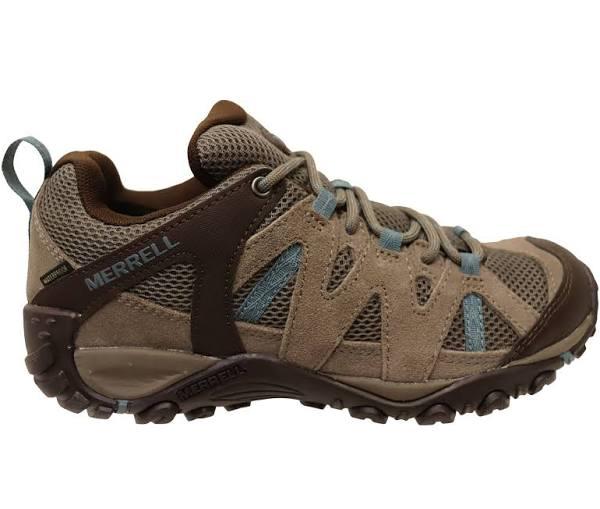 Merrell Womens Deverta 2 Waterproof Comfortable Leather Hiking Shoes - Brown - 8 US or 25 cm