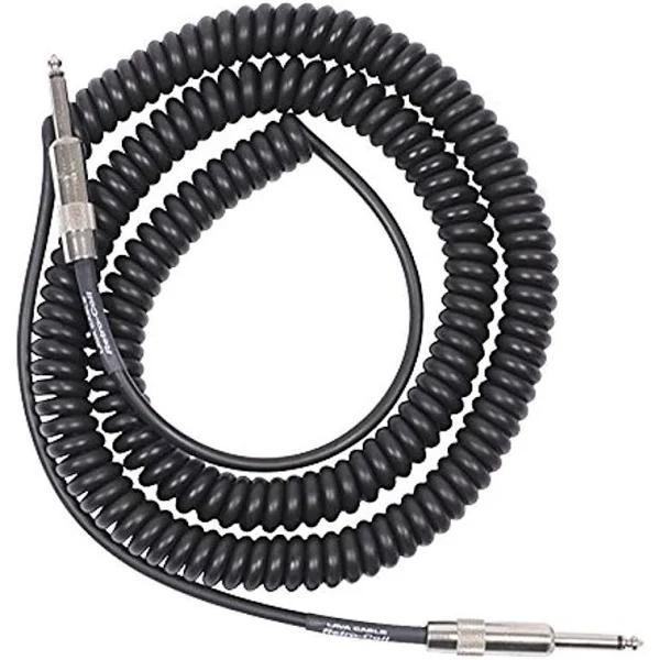 Lava Cable Retro Coil Instrument Lead 20ft Straight To Straight Black