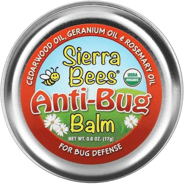 Sierra Bees Anti-Bug Balm Cedarwood Geranium & Rosemary Oil 0.6 oz (17 g)