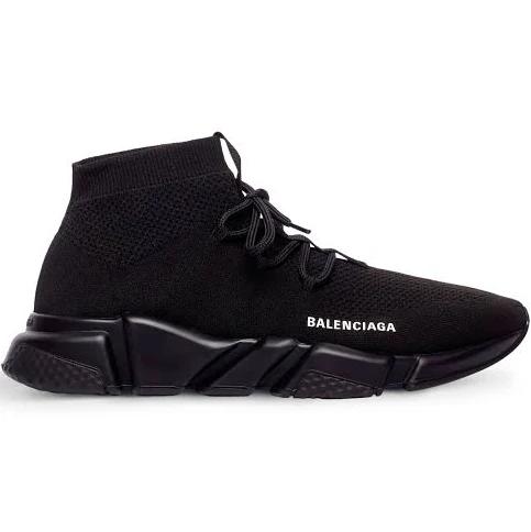 Balenciaga | Men Speed Lace-up Knit Sneakers Black 43