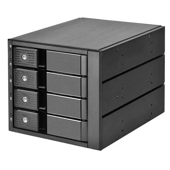 Silverstone SST FS304 4 Bay 5 25in Cage For 3 5in SAS 12G SATA Enclosure - Enclosures #38 Docking - Afterpay, Delivery and Click & Collect Available