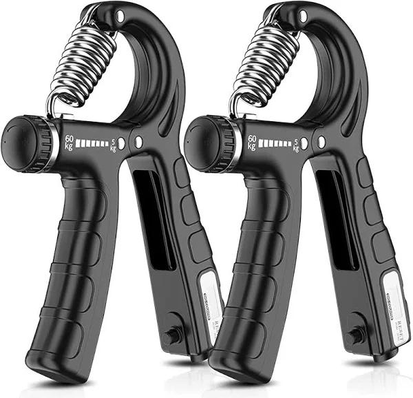 2 Pack Adjustable Hand Grip Strengthener For Hand Grip Strength and Wrist Rehabilitation