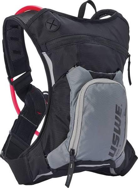 USWE Raw 3 Hydration Backpack with 2L Bladder Carbon Black