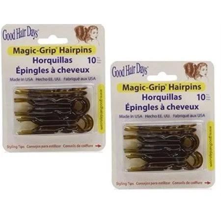 Good Hair Days Magic Grip Hair Pins 2 Packs of 10 by (20 Pins)