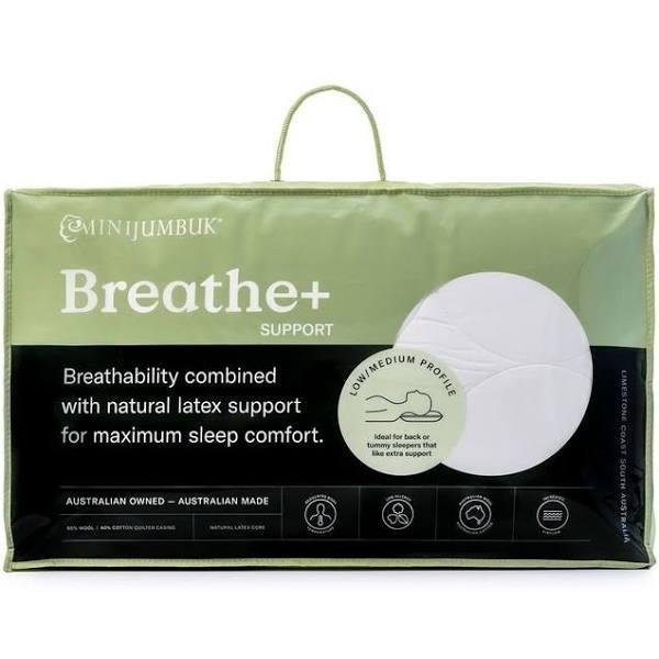 MiniJumbuk Breathe & Support Latex Pillow White High Medium