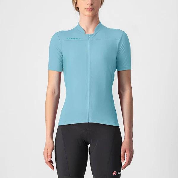 Castelli Anima 3 Jersey - XS - Light Acqua/Aruba Blue