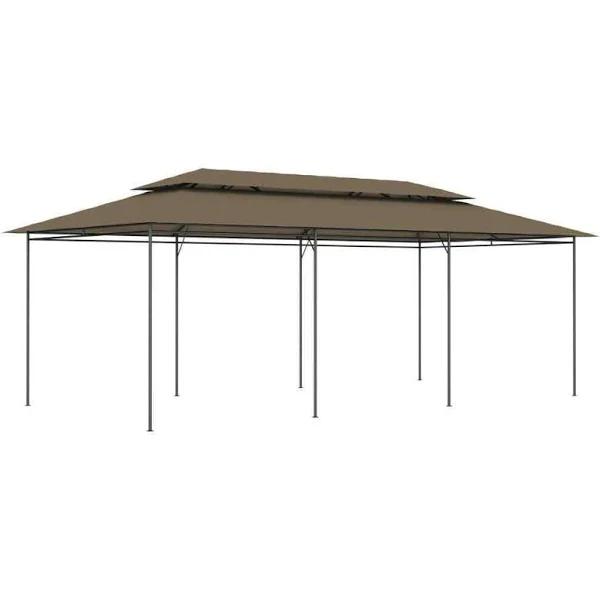 Gazebo 600x298x270 cm Taupe 180 g/m²