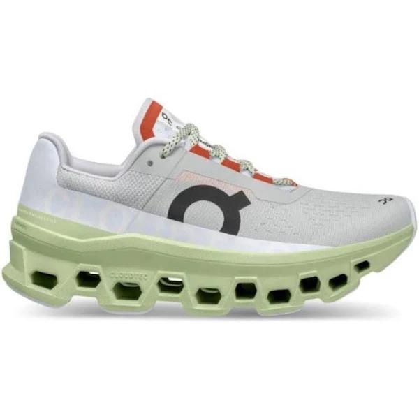 On Cloudmonster 8 , Glacier/Meadow (Women's)