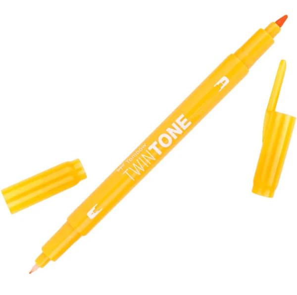 Tombow - TwinTone Dual Tip Markers 04 Chrome Yellow