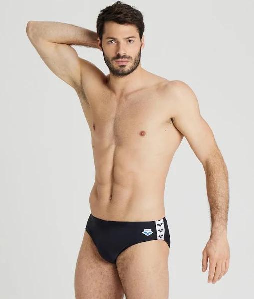 Arena Icons Solid Swim Shorts Black White - 70