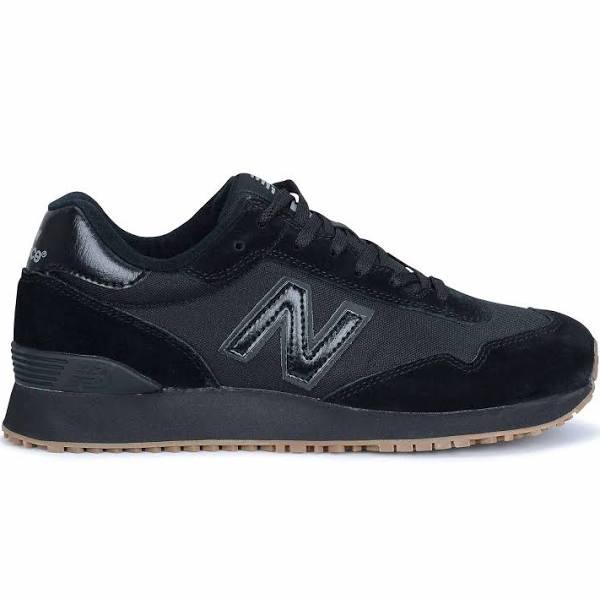 New Balance Womens 515 Slip Resistant Comfortable Leather Work Shoes Black 6.5 US