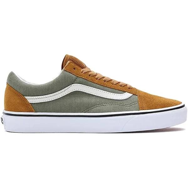 Vans Old Skool Mini Cord Brown & Green Size 8 Unisex | AfterPay Available