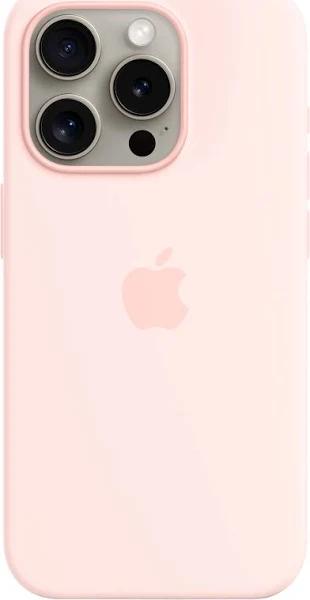 Apple - iPhone 15 Pro Silicone Case with Magsafe - Light Pink