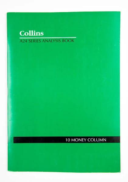 Collins A24 Analysis Book 10 Money Column A4