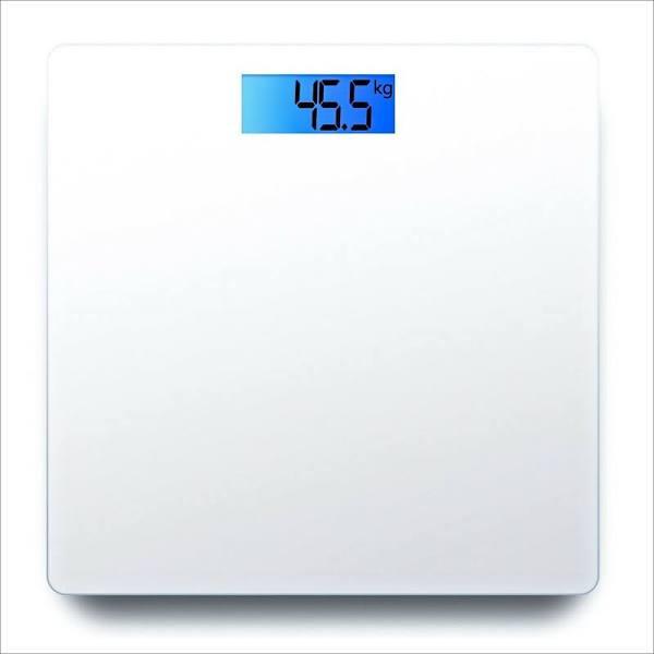 Electronic Digital Glass Body Bathroom Scale 180kg Gym Weight Clear Glass