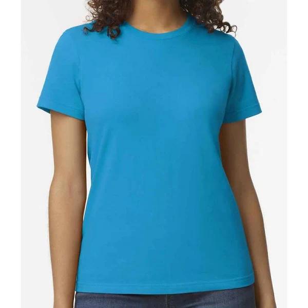 Gildan Womens/Ladies Soft Midweight T-Shirt Sapphire Blue XXL