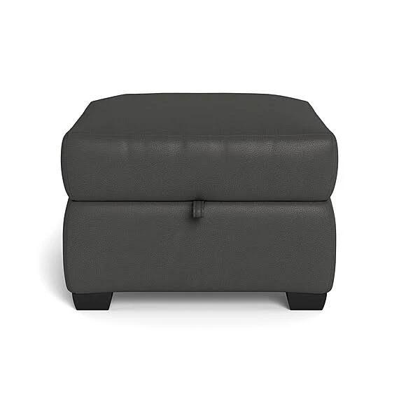 Dexter Leather Storage Ottoman Slate Grey by Freedom, 100% Leather SA