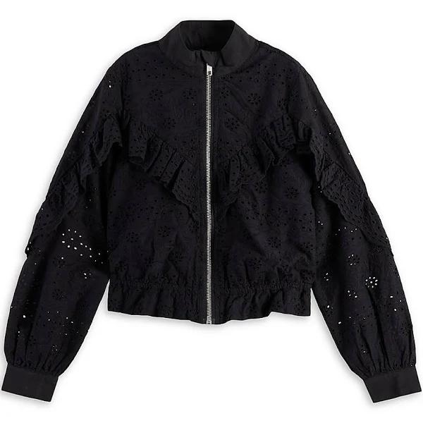 David Jones Scotch & Soda Broderie Anglaise Jacket in Black, Size 10 Y