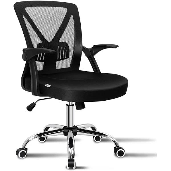 ALFORDSON Mesh Office Chair Tilt Adjustable Mid Back - Black